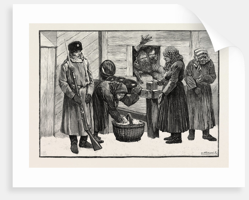 850x682 Sketches In Siberia Courtyard Of The Prison For Criminals - Selling Sketches