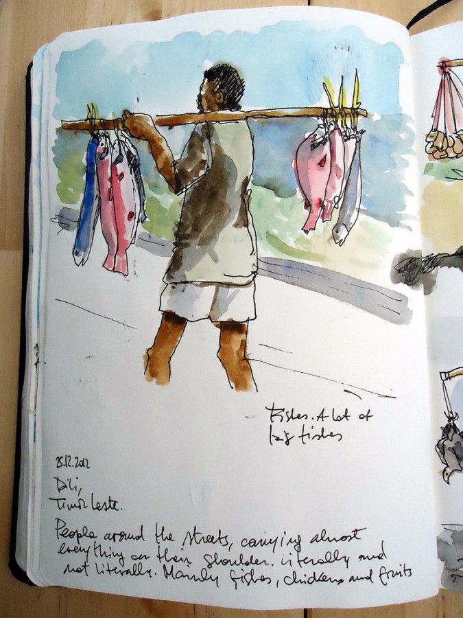 675x900 Sketches Of People Selling Everything In Timor Leste 01.jpg My - Selling Sketches