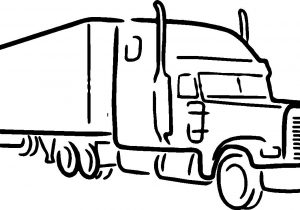 300x210 Truck Sketch Drawing - Semi Sketch