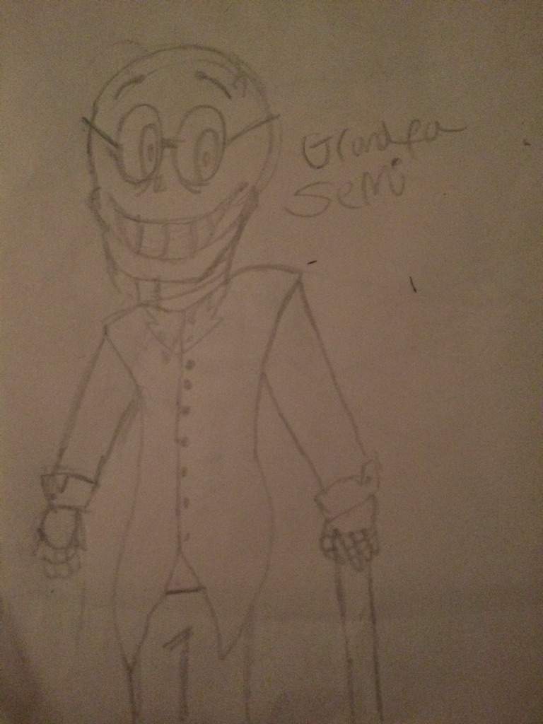 768x1024 Grandpa Semi Sketch Undertale Amino - Semi Sketch