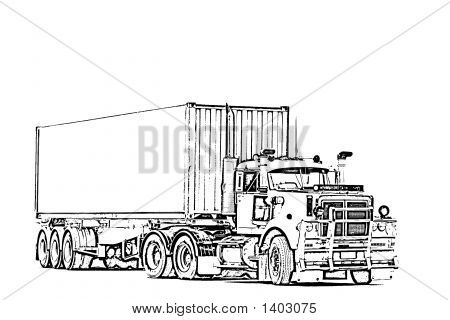 450x320 Semi Truck Sketch Semi Truck Drawings Semi Trucks - Semi Truck Sketch