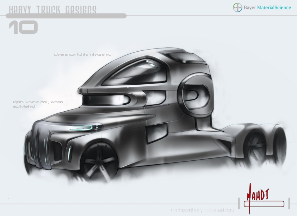 1024x745 Semi Truck 2 By Sk8nrail - Semi Truck Sketch