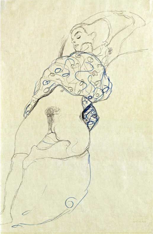 517x790 Gustav Klimt Exuberancia Sensual En Sus Pinturas, Simplicidad Con - Sensual Sketches