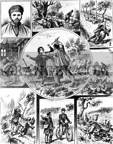 394x500 Image Of Joseph Vacher (1869 1898). - Serial Killer Sketches