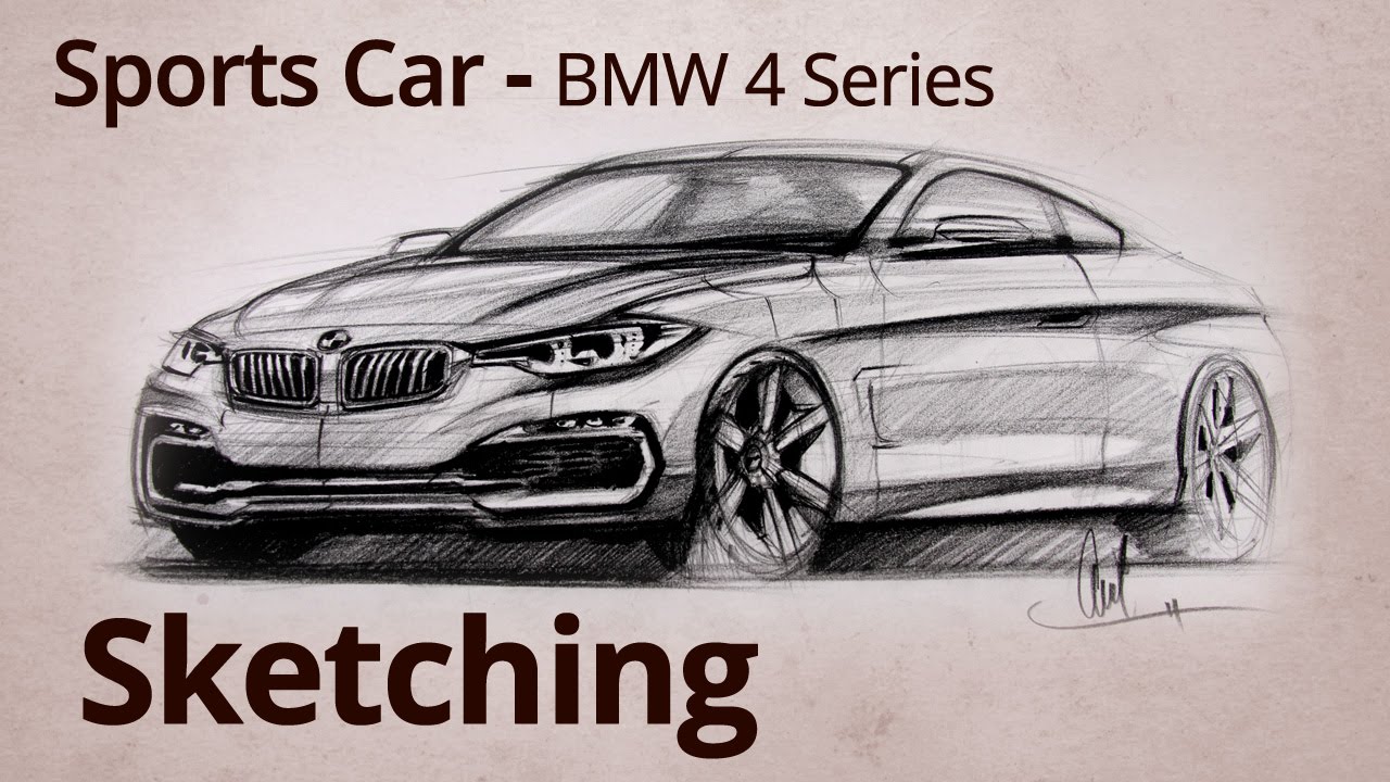 1280x720 Drawing A Bmw 4 Series + Free Sketching Guide! - Series Sketch
