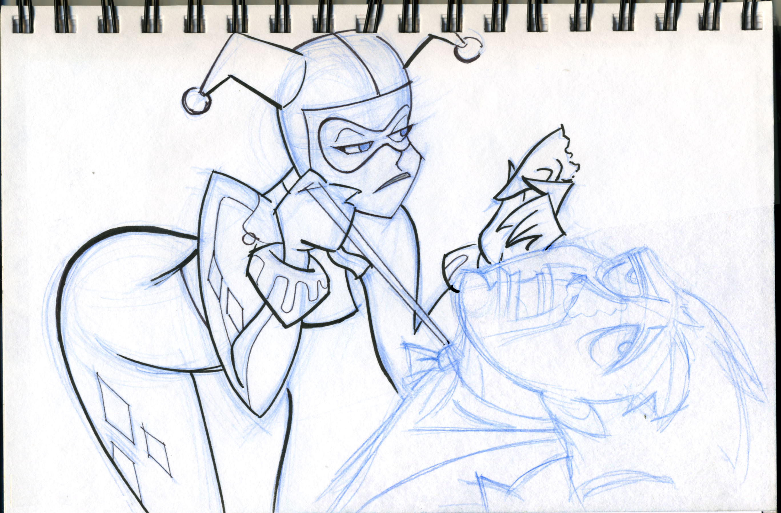 2734x1794 Batman The Animated Series Lineweights - Series Sketch