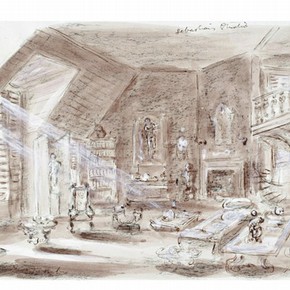 290x290 The Film Work Of Stage Designer Oliver Messel - Set Design Sketches
