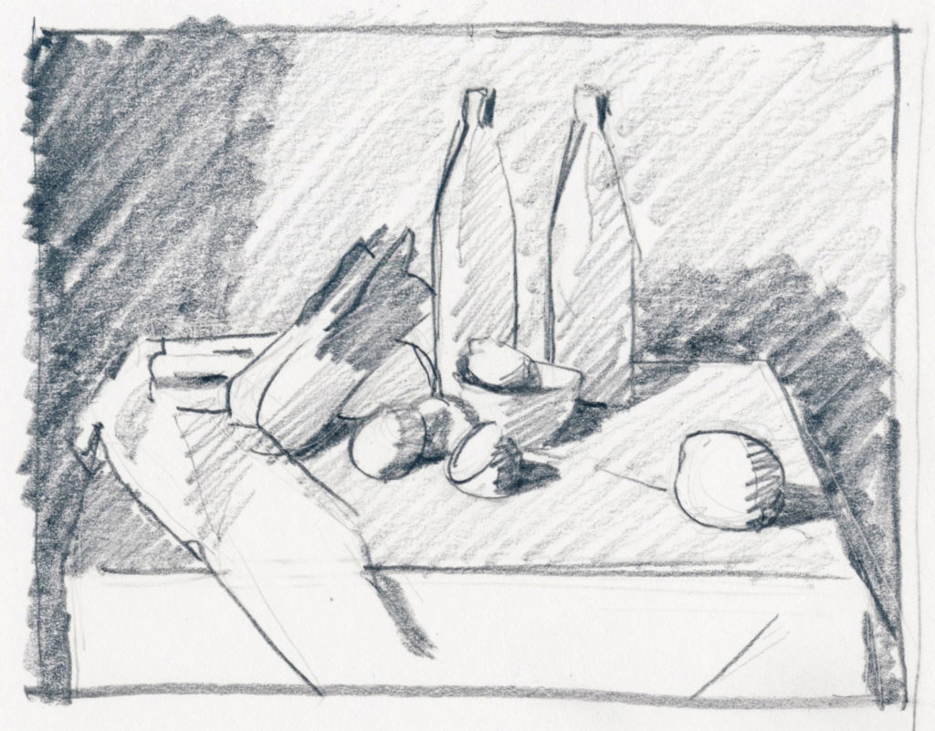 1024x801 How To Set Up A Successful Still Life Composition When Painting Or - Setting Sketch