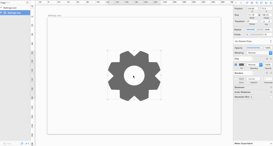 945x505 How To Make A Simple Settings Icon In Sketch - Setting Sketch