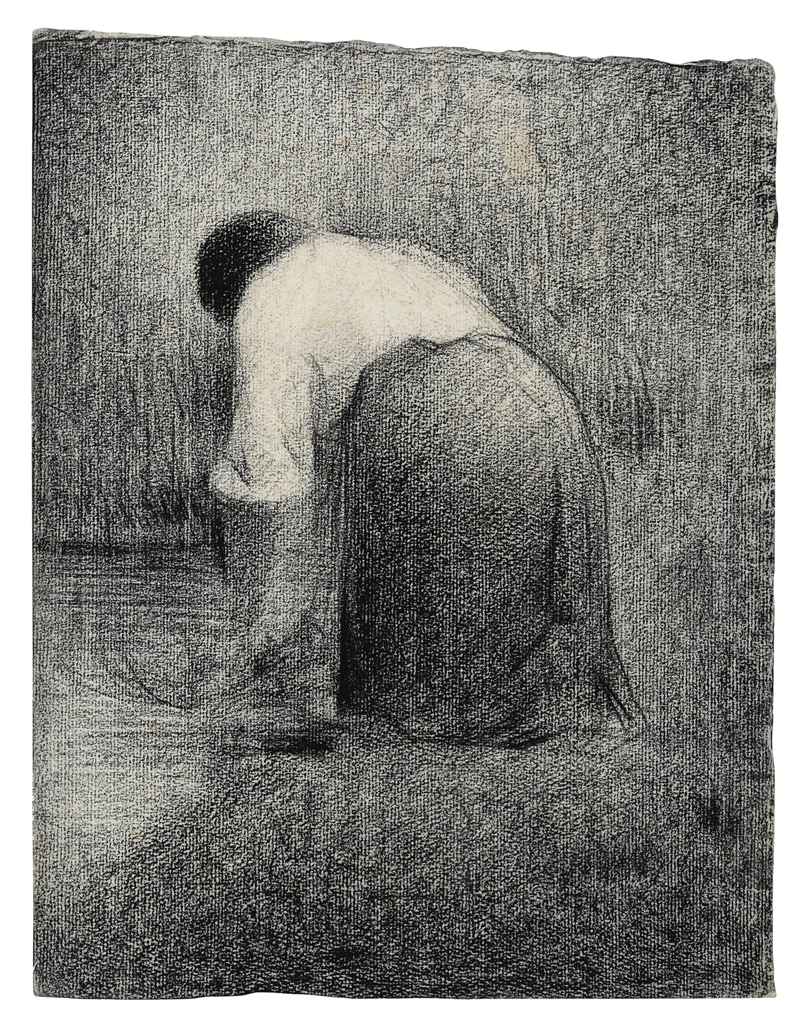 808x1024 Georges Seurat (1859 1891) Femme 19th Century - Seurat Sketches
