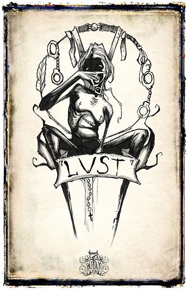 388x600 The Seven Deadly Sins Illustrated As Creepy Creatures Art - Seven Deadly Sins Sketch