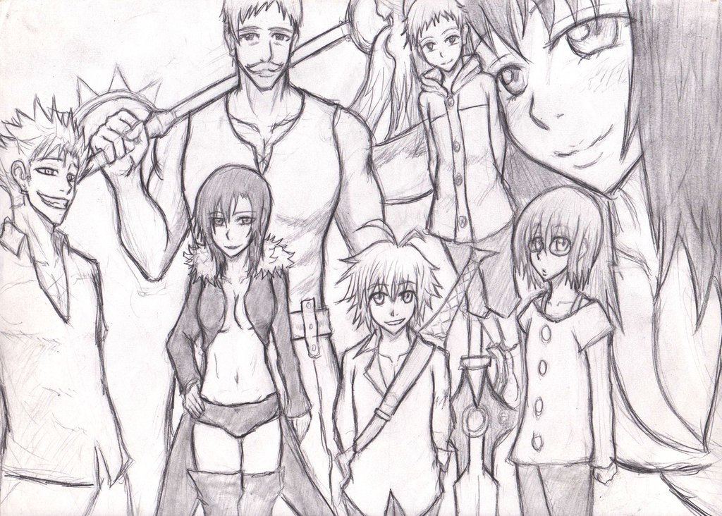 1024x732 The Seven Deadly Sins By Kensayia - Seven Deadly Sins Sketch