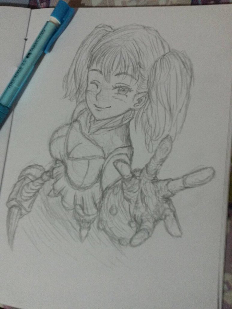 774x1032 Diana From Seven Deadly Sins (Fan Art Sketch) By Airtoncs On - Seven Deadly Sins Sketch