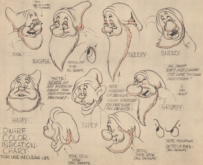 706x574 The Art Of Snow White And The Seven Dwarfs Concept Art World - Seven Dwarfs Sketch