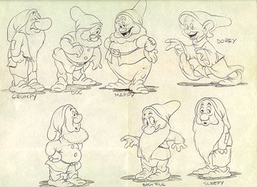 360x262 Sketch Seven Dwarfs - Seven Dwarfs Sketch