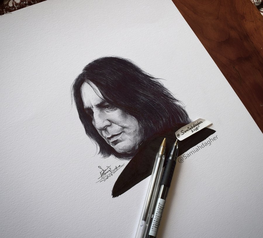 900x817 Professor Severus Snape By Samiahdagher - Severus Snape Sketch