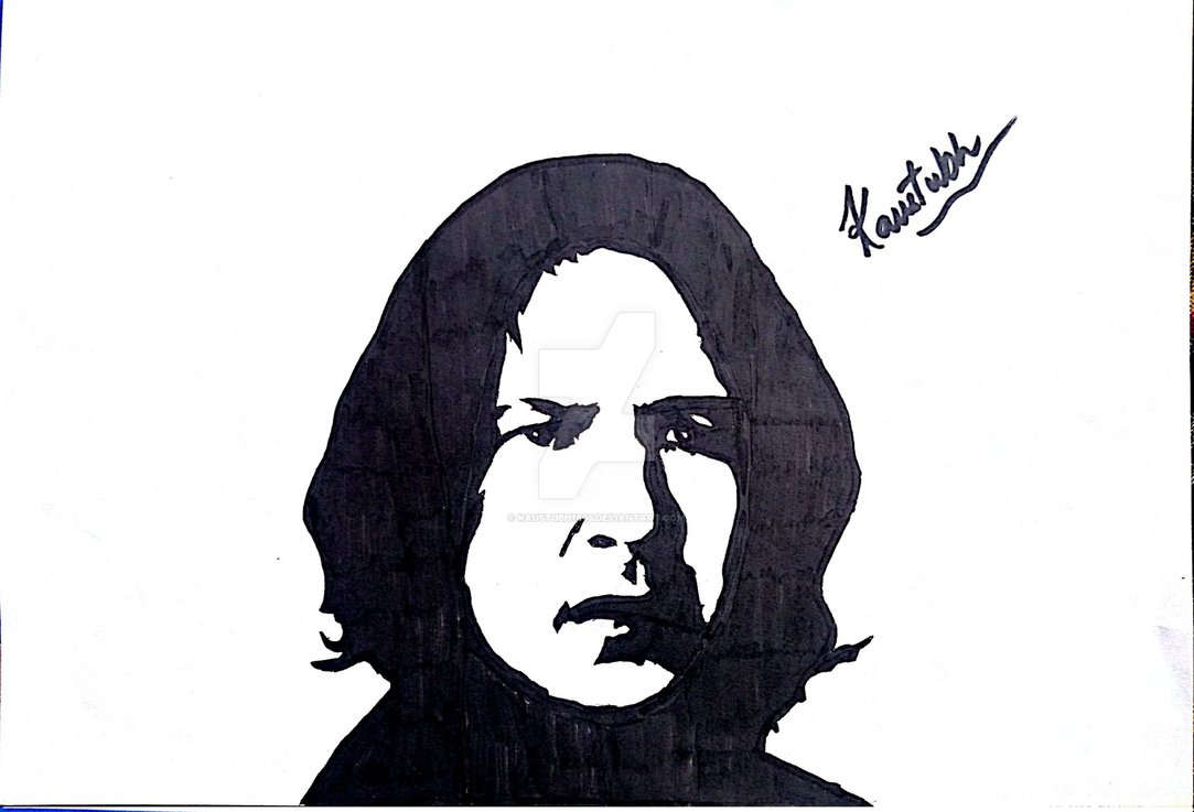 1083x737 Severus Snape Sketch By Kaustubh1605 - Severus Snape Sketch