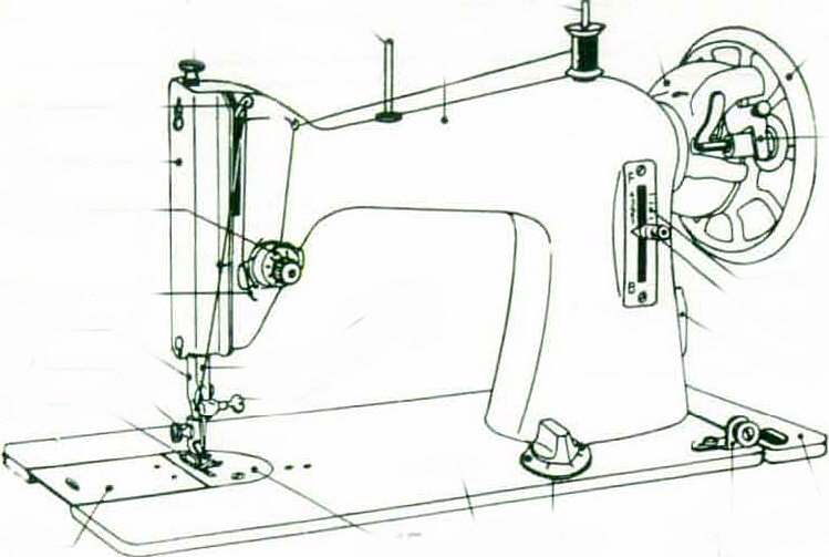 Sewing Machine Sketch At Explore Collection Of Sewing Machine Sketch