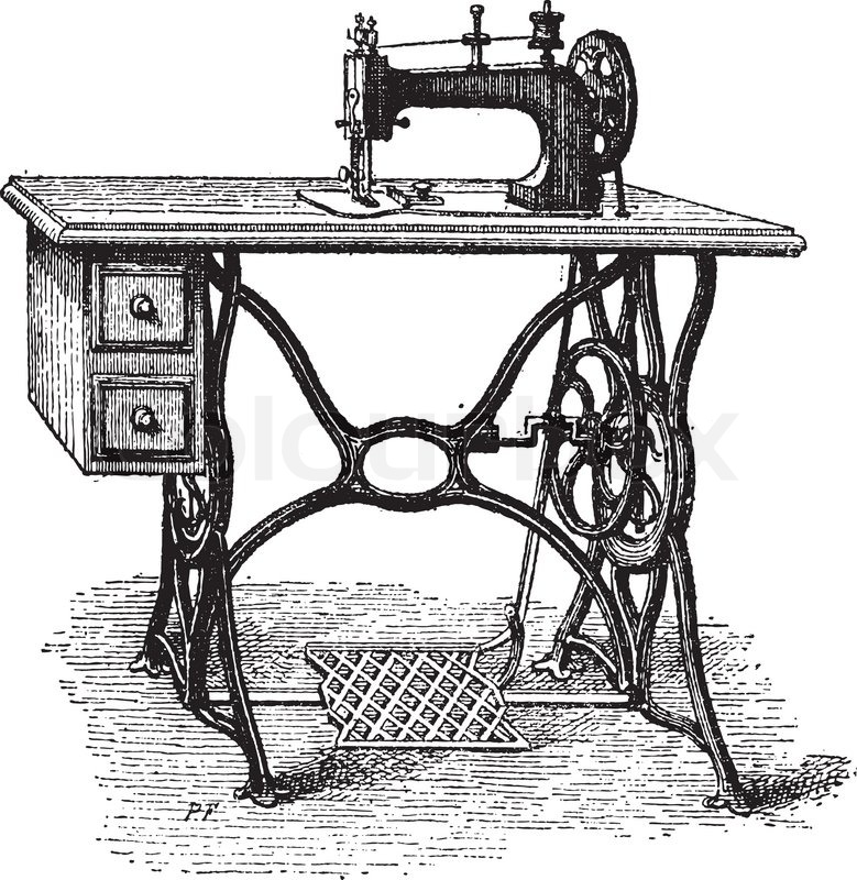 Sewing Machine Sketch at Explore collection of