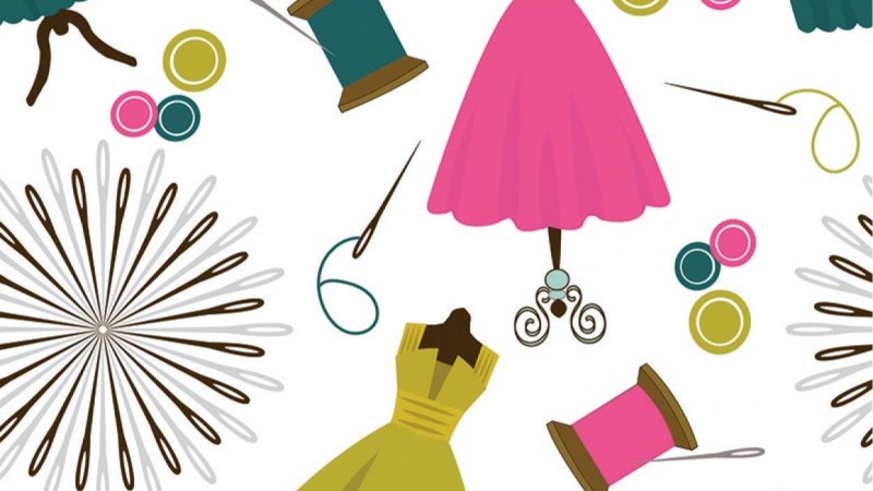 800x450 Sewing Circle Pattern, Sketches Amp Mood Board For Pattern Design - Sewing Sketches