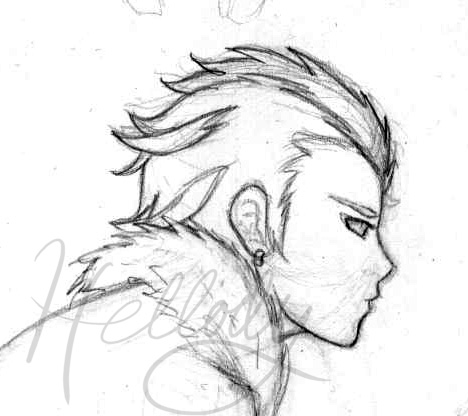 468x416 Shadow Human Sketch By Hellody - Shadow Sketch