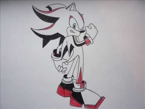 480x360 How To Draw Shadow The Hedgehog - Shadow The Hedgehog Sketch