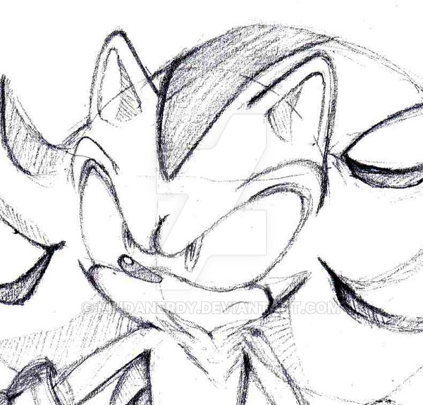 600x575 Shadow The Hedgehog - Shadow The Hedgehog Sketch