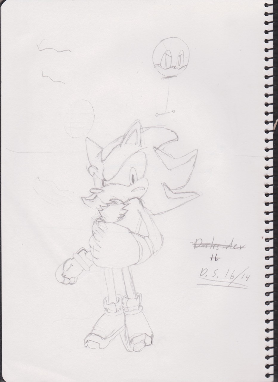 932x1280 Shadow The Hedgehog Wip (Sketch) By Deadlyscarab14 - Shadow The Hedgehog Sketch