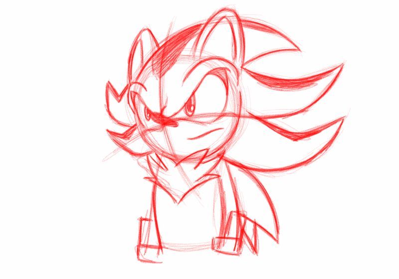 800x559 Shadow The Hedgehog Sketch Sonic Universe Amino - Shadow The Hedgehog Sketch