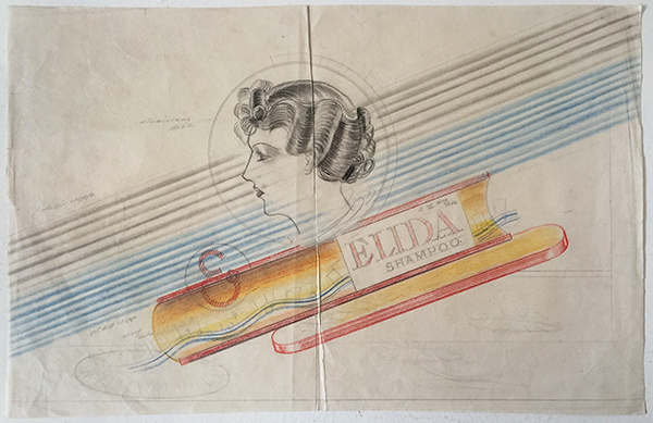 600x389 Elida Shampoo Sketch Budapest Poster Gallery - Shampoo Sketch