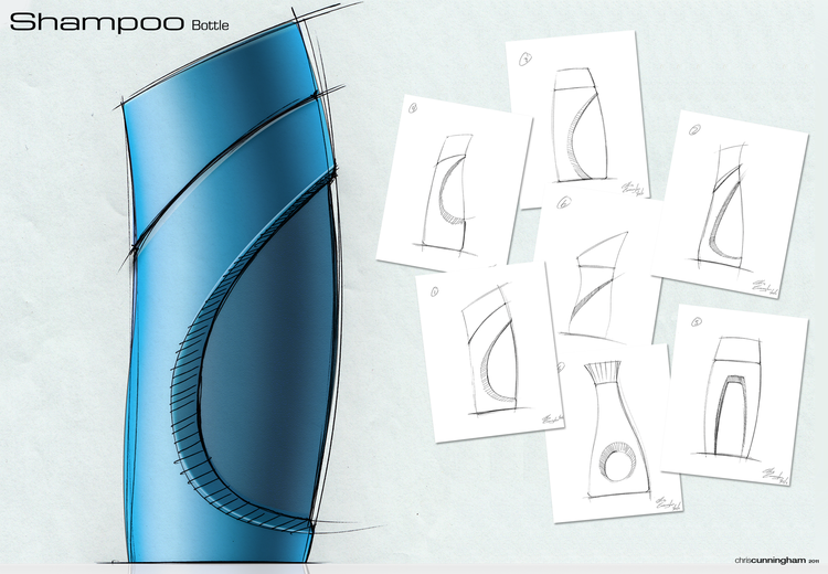 750x520 Pin By Chris Cunningham On Sketching Bottle Design - Shampoo Sketch
