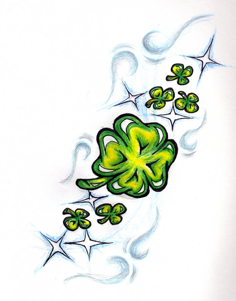 792x1009 Sketch Shamrock Tattoo West Hartford Ideas - Shamrock Sketch