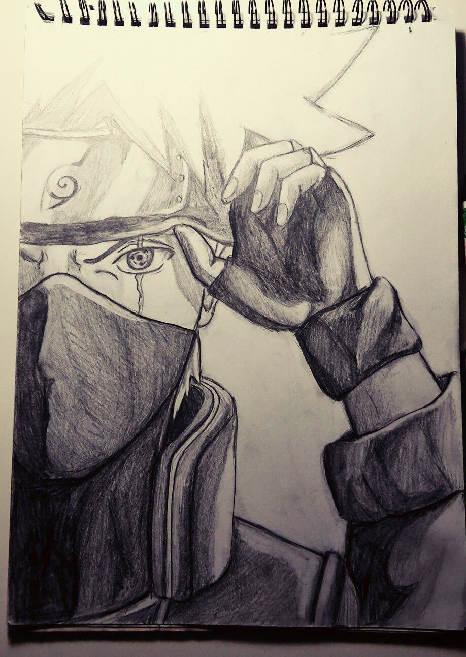 918x1293 Kakashi, Sharingan. Pencil Drawing Learning To Draw - Sharingan Sketch