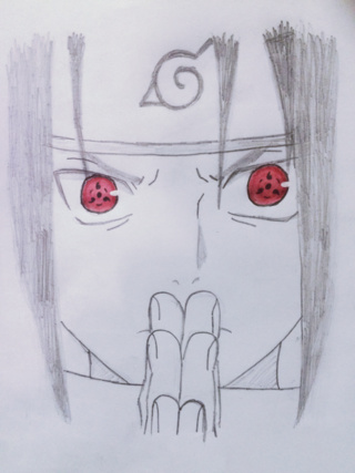 Uchiha Clan: Sasuke Uchiha Sharingan Eyes Drawing