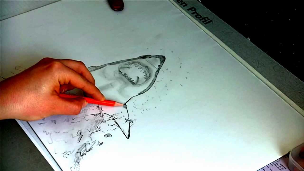 1280x720 How To Draw Jaws (Shark) - Shark Jaw Sketch