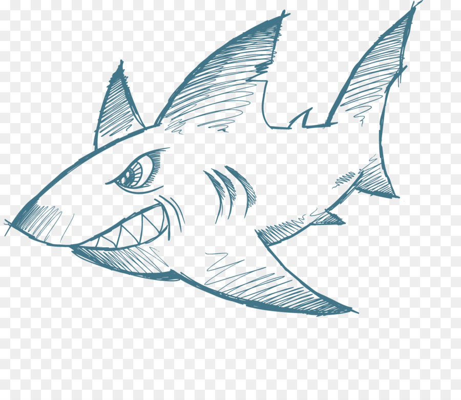900x780 Shark Whale Sketch - Shark Sketch