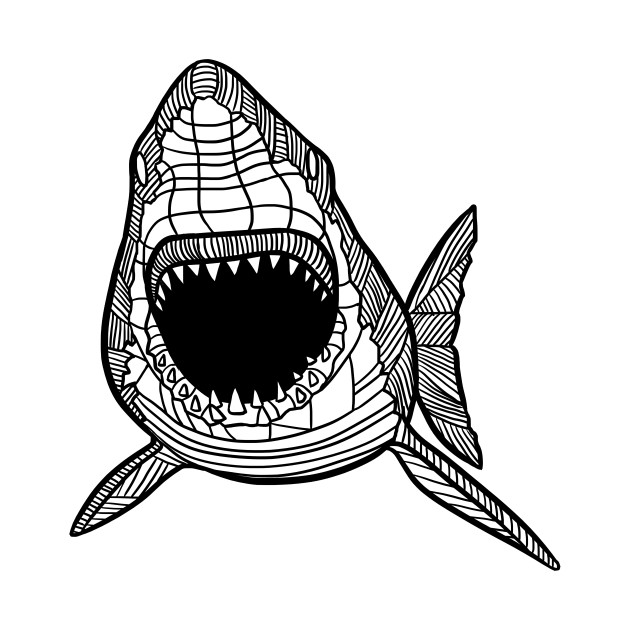 630x630 Shark Sketch - Shark Sketch Images