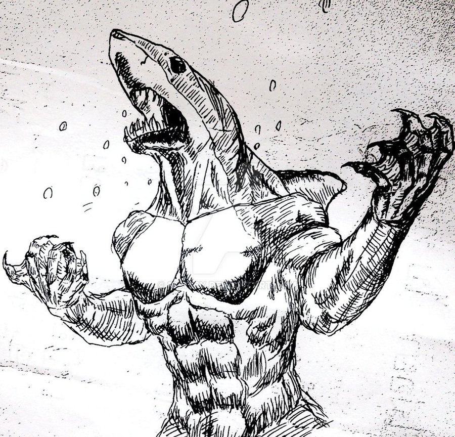 900x864 Download Man Shark Drawing Clipart Shark Drawing Sketch Sketch - Sh...