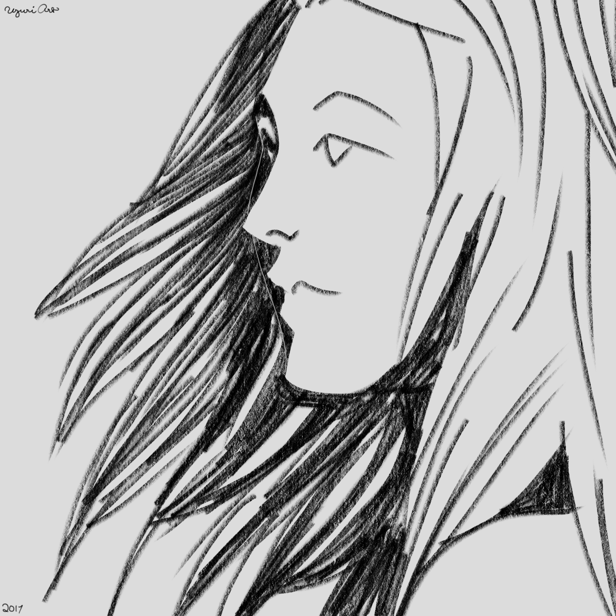 2048x2048 Sharp Sketch Uzuri Art - Sharp Sketch