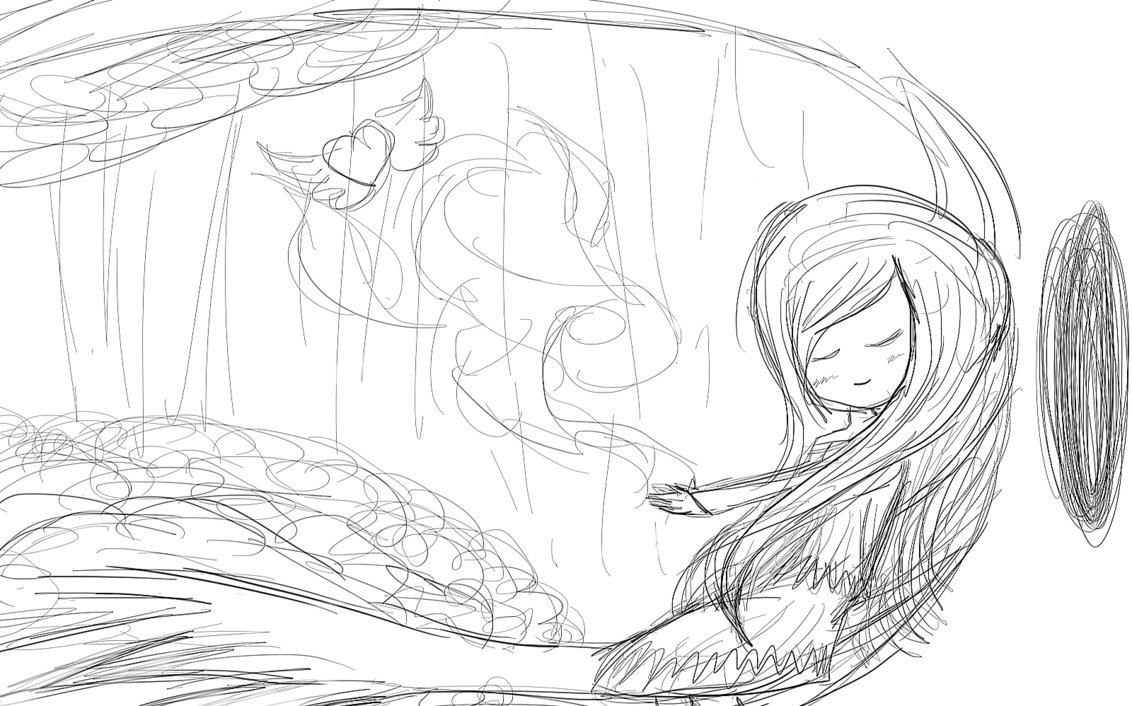 1132x706 Sharp Sketch Of Simple Version! By Jesseluvviolet - Sharp Sketch