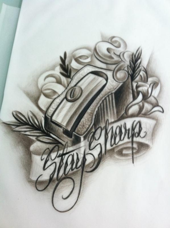 598x800 Stay Sharp Sketch By Bradley Pearce Tattoonow - Sharp Sketch