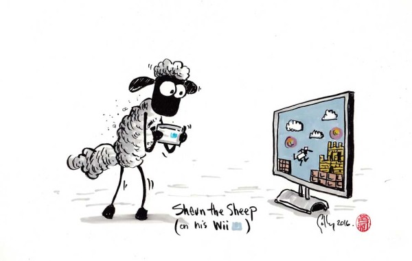 600x381 Nintendo Uk - Shaun The Sheep Sketch