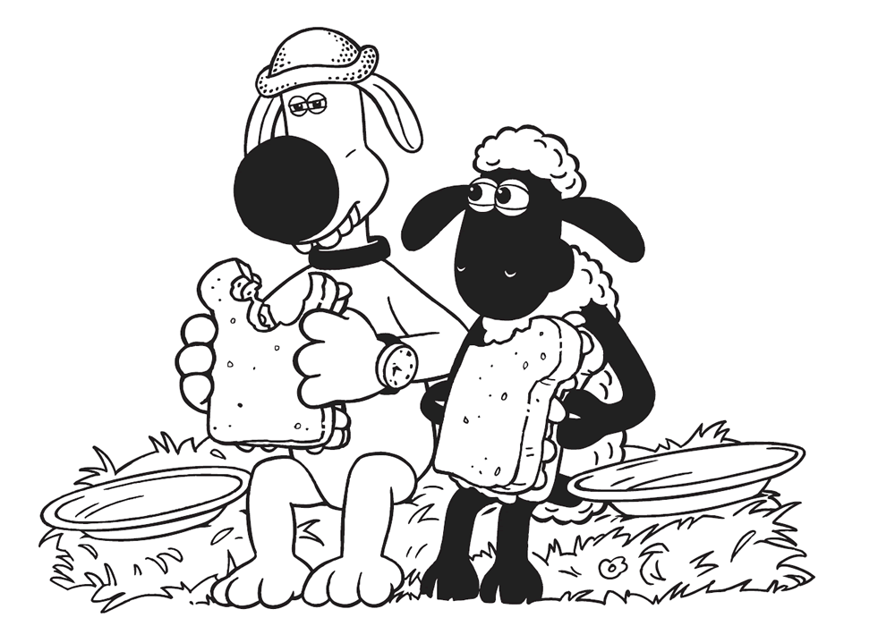 shaun the sheep movie coloring pages printables