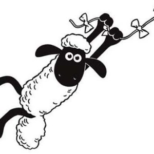 300x300 Shaun The Sheep Swinging With Clipart Panda - Shaun The Sheep Sketch