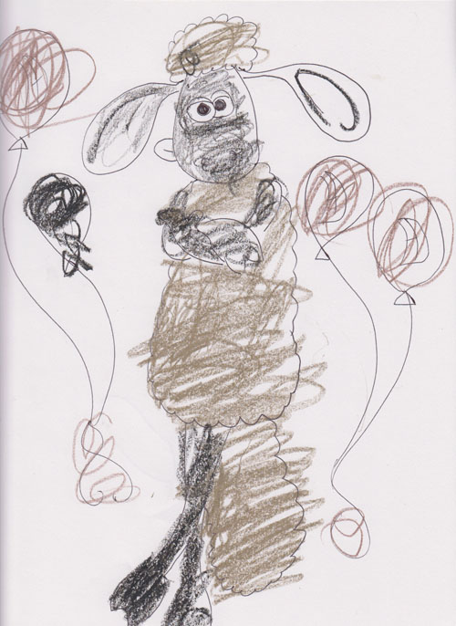 500x686 Shaun The Sheep Chilling Out Fun Shaun The Sheep - Shaun The Sheep Sketch