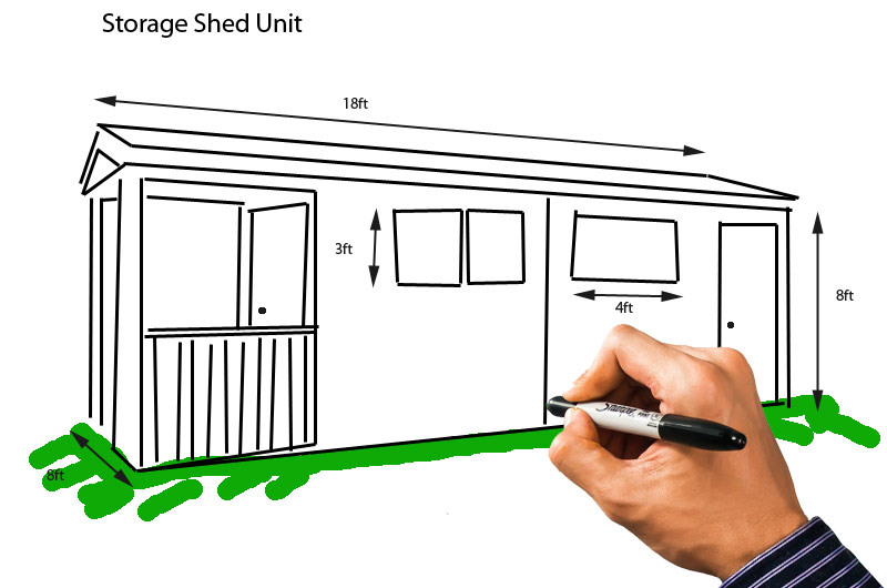 800x530 Sketch A Shed - Shed Sketch
