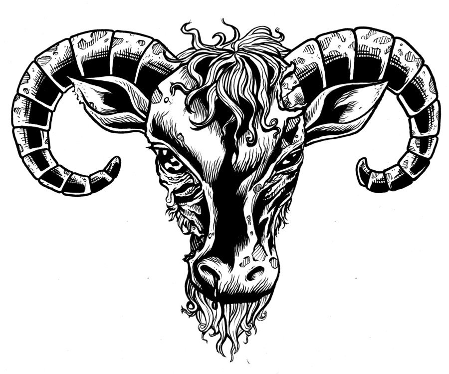 900x749 Download Tattoo Of Rams Head Clipart Ram Trucks Sheep Clip Art - Sheep Head Sketch
