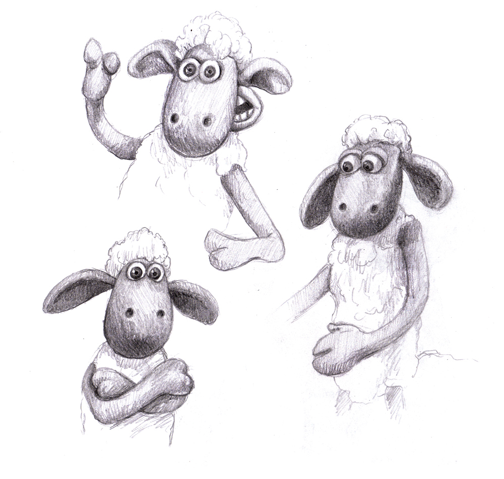 1000x952 Magellin . Blog Shaun The Sheep Sketches - Sheep Sketch Images