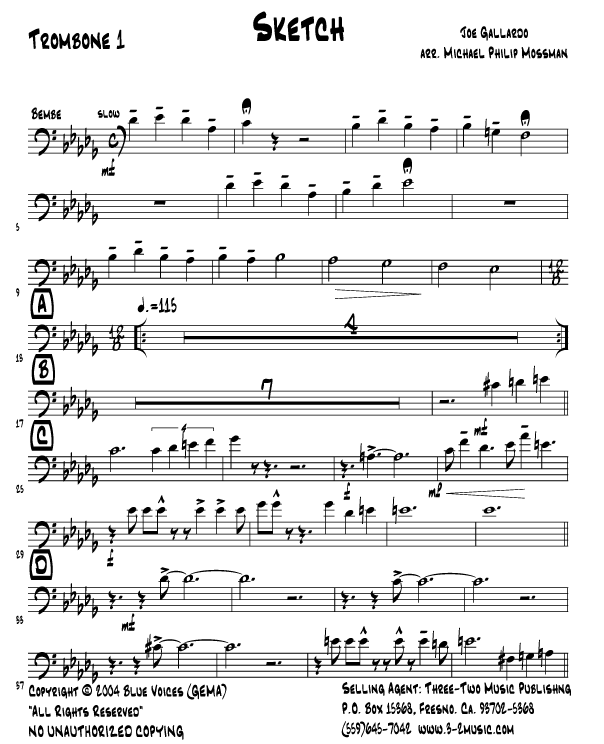 604x744 Sketch (Download Only) - Sheet Music Sketch