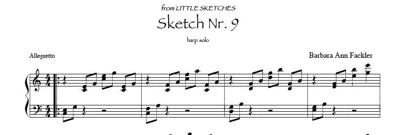 823x278 Therapeutic Harp Sheet Music ~ Adaptable In Length, Tempo, Perfect - Sheet Music Sketch